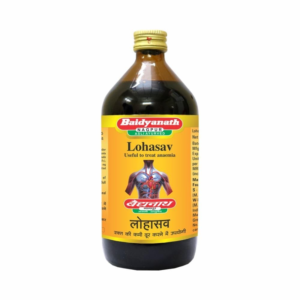 Baidyanath Asli Ayurved Lohasav I Anaemia Syrup I 450 Ml, Natural