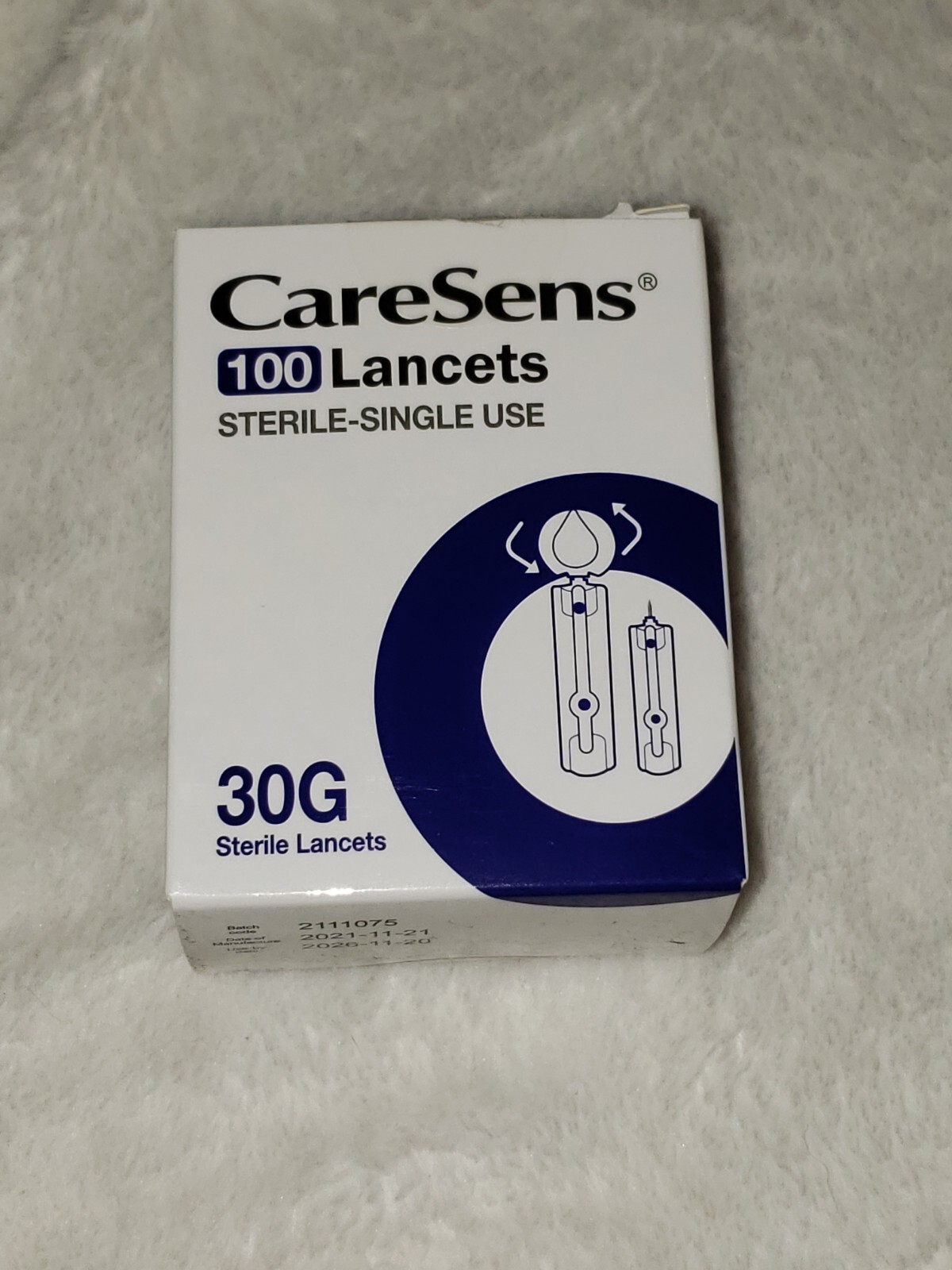 CareSens Sterile-Single Use Ultra Thin 30G Universal Designed OPEN BOX 87 C