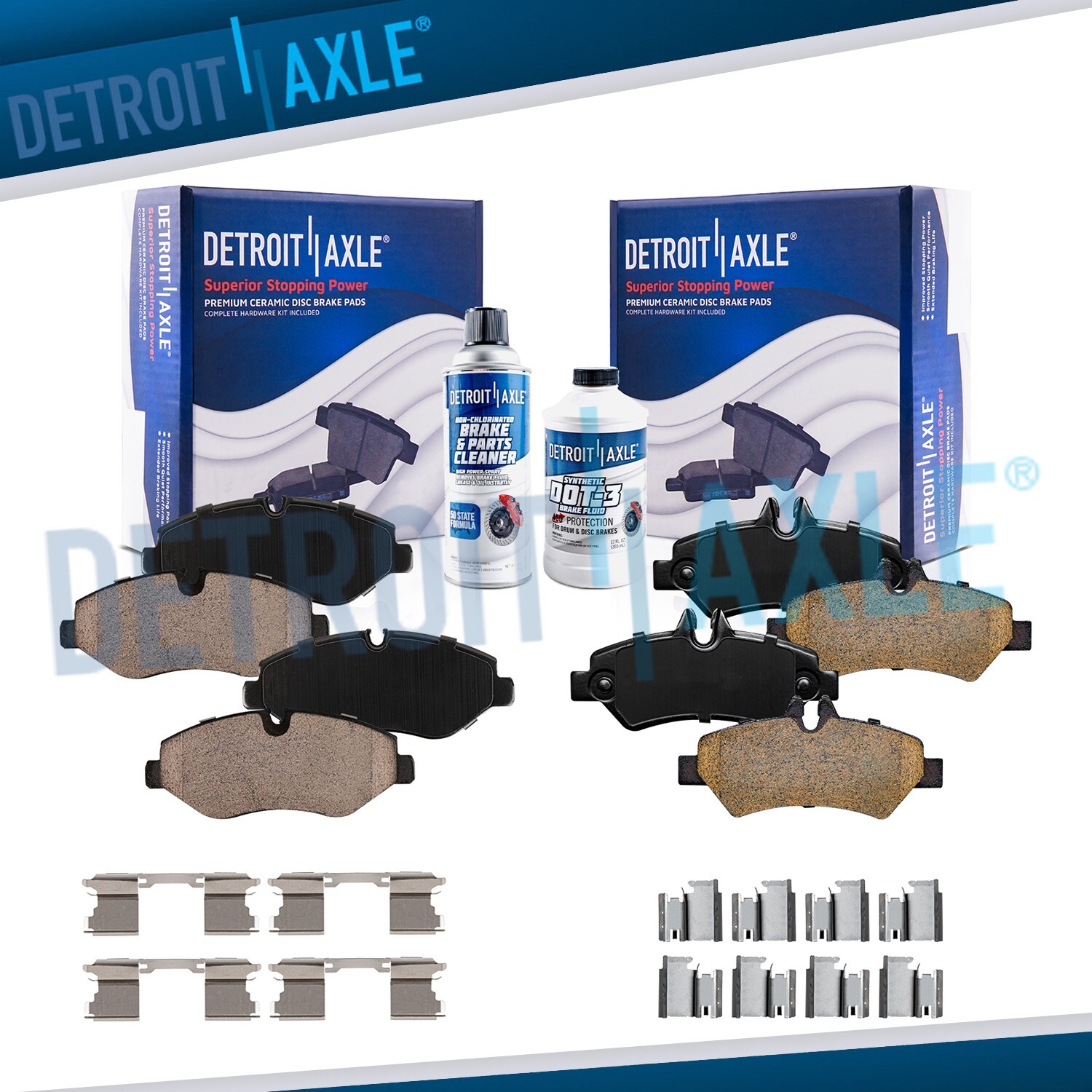 Front Rear Ceramic Brake Pads for Dodge Freightliner Mercedes-Benz Sprinter 2500