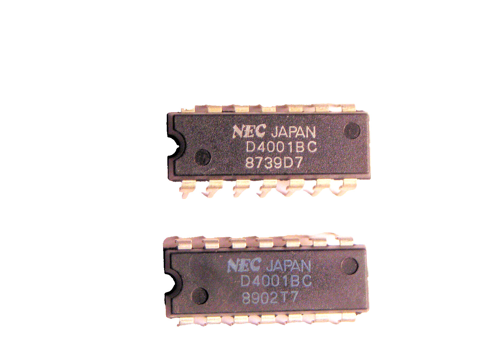 UPD4001BC  "Original" NEC  14P DIP IC  2  pcs
