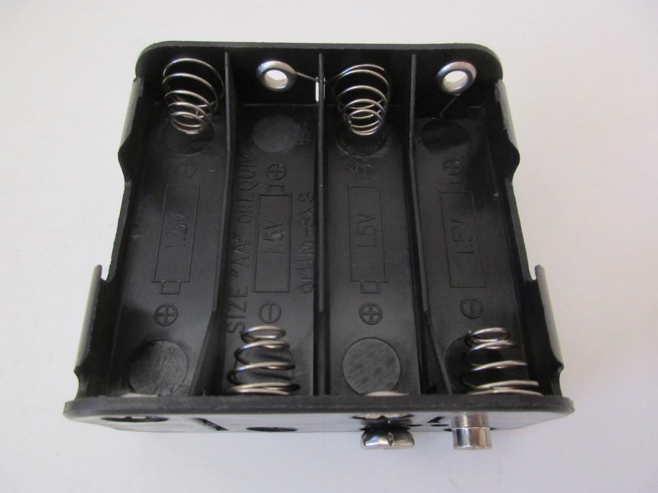1 each (8) AA Cells Battery Holder SNAP Connection Philmore 1.5v BH383sb NOS