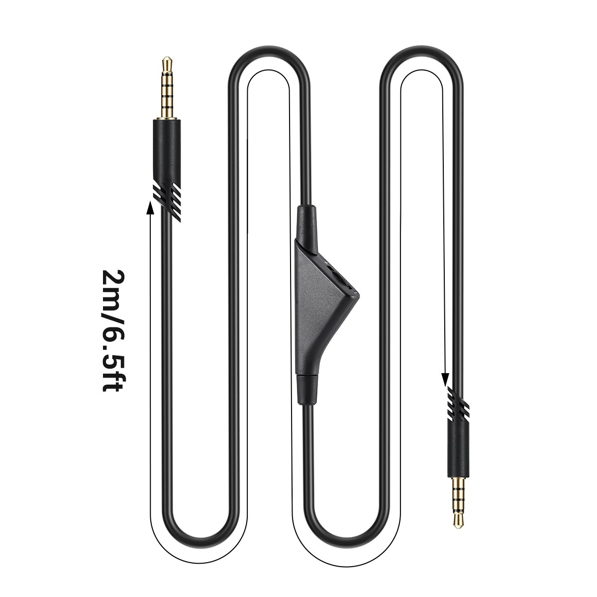 2M Replacement Audio Cable Cord Volume Control for Astro A40 A30 PS5 Xbox Gaming