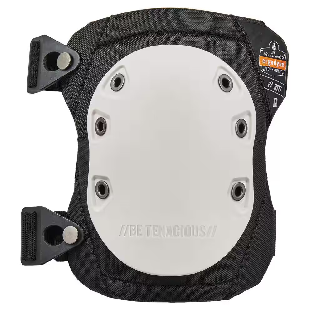 Proflex Long Textured Hard Cap Knee Pads - Buckle