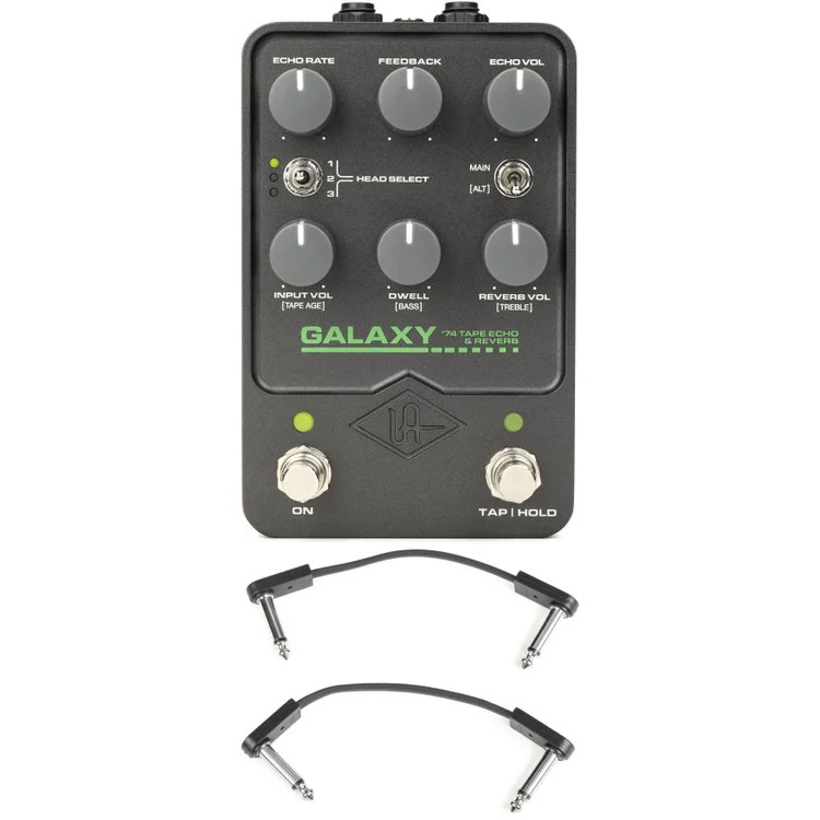 Universal Audio Galaxy '74 Tape Echo & Reverb Pedal with EBS Patch Cables