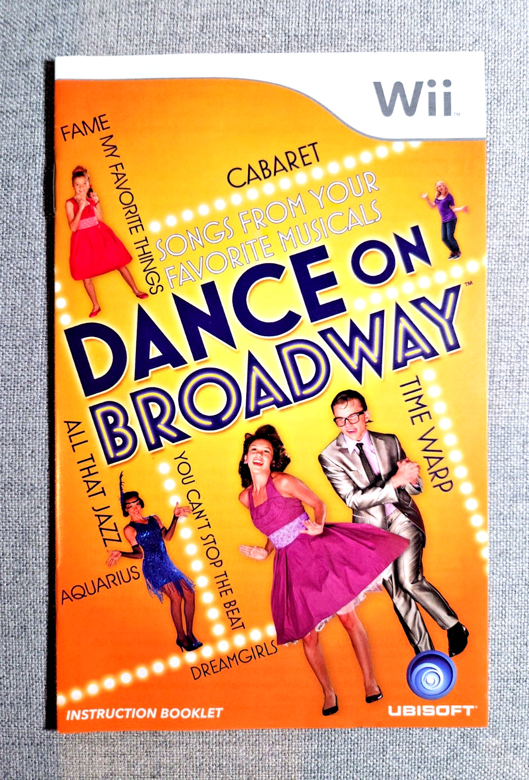 Dance on Broadway Instruction Manual Only - Nintendo Wii
