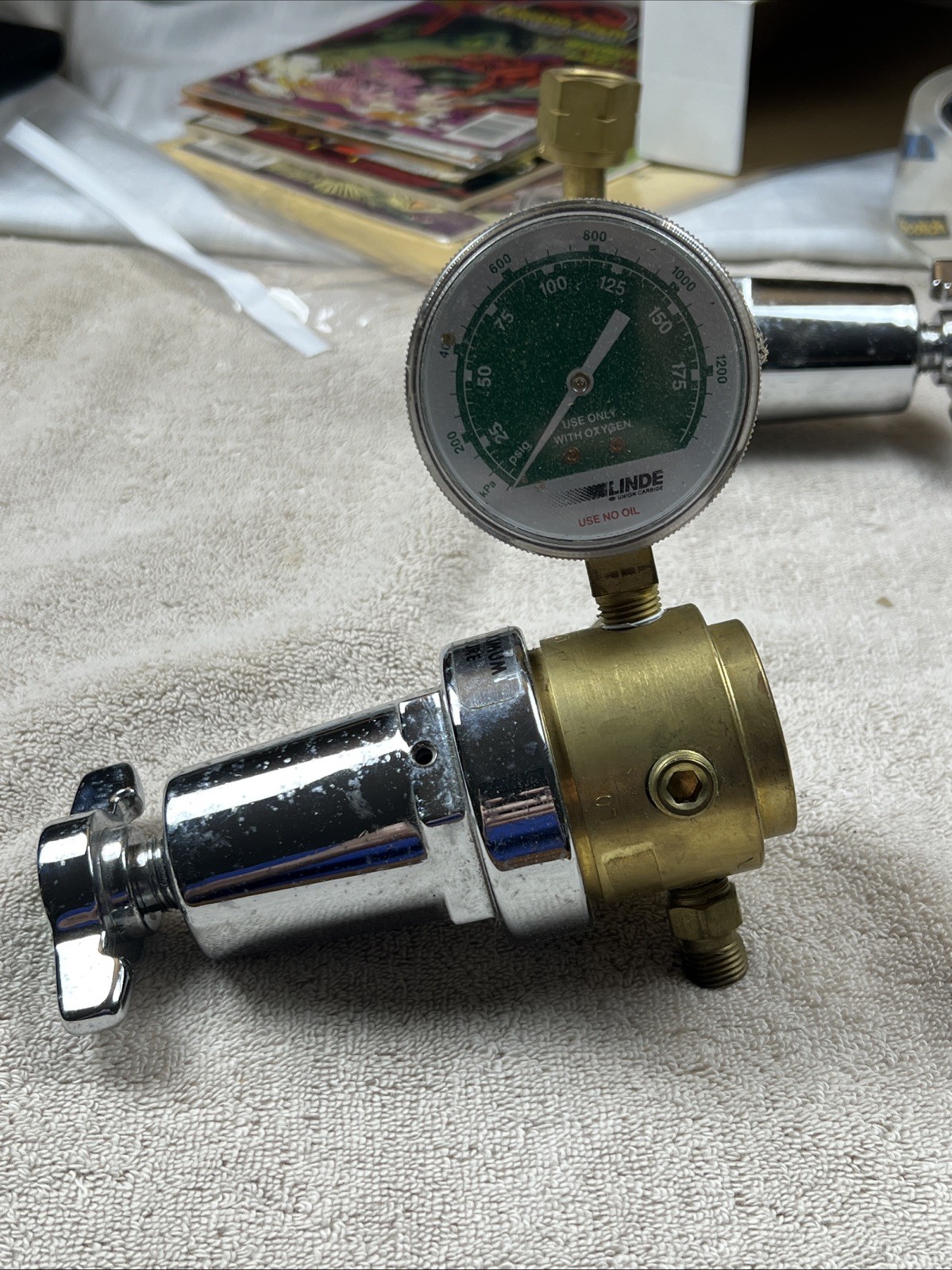 Linde 2 Stage Regulator Oxygen 8501 R-76 150-024 #1185