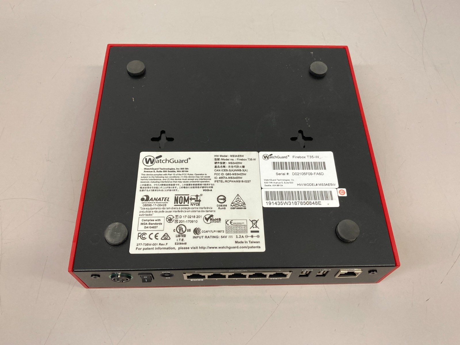 WatchGuard Firebox T35-W Network Security Firewall Appliance MS3AE5W