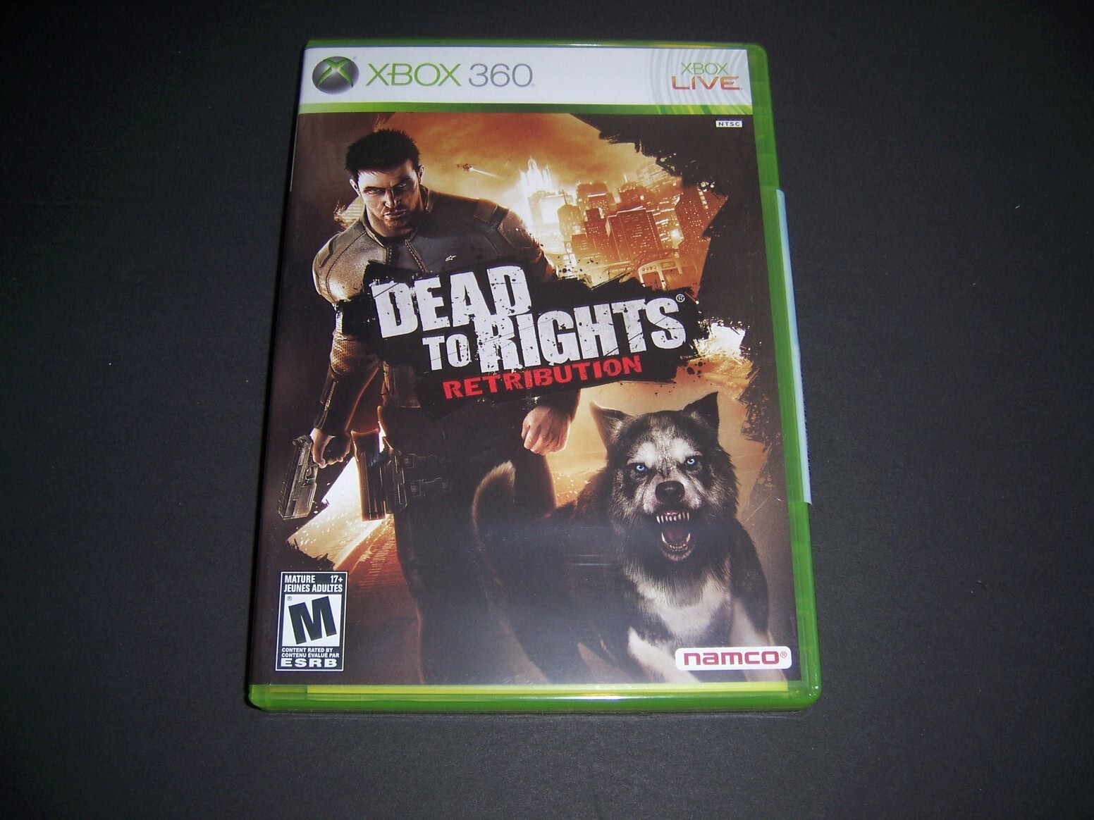 Original Replacement Box Case ONLY for Xbox 360 XB Dead to Rights Retribution
