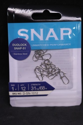 BKK Duolock Snap-51 - Size 1 - Stainless Steel 68lb - 31kg Rating