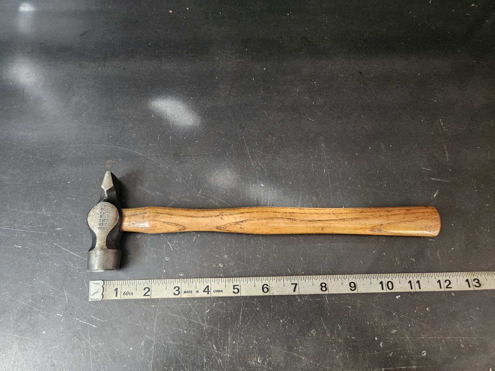 Vintage BRADFORD England Cross Peen Hammer 8.Oz