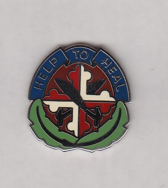 US ARMY MEDICAL 92nd FIELD HOSPITAL crest DUI badge c/b NSM