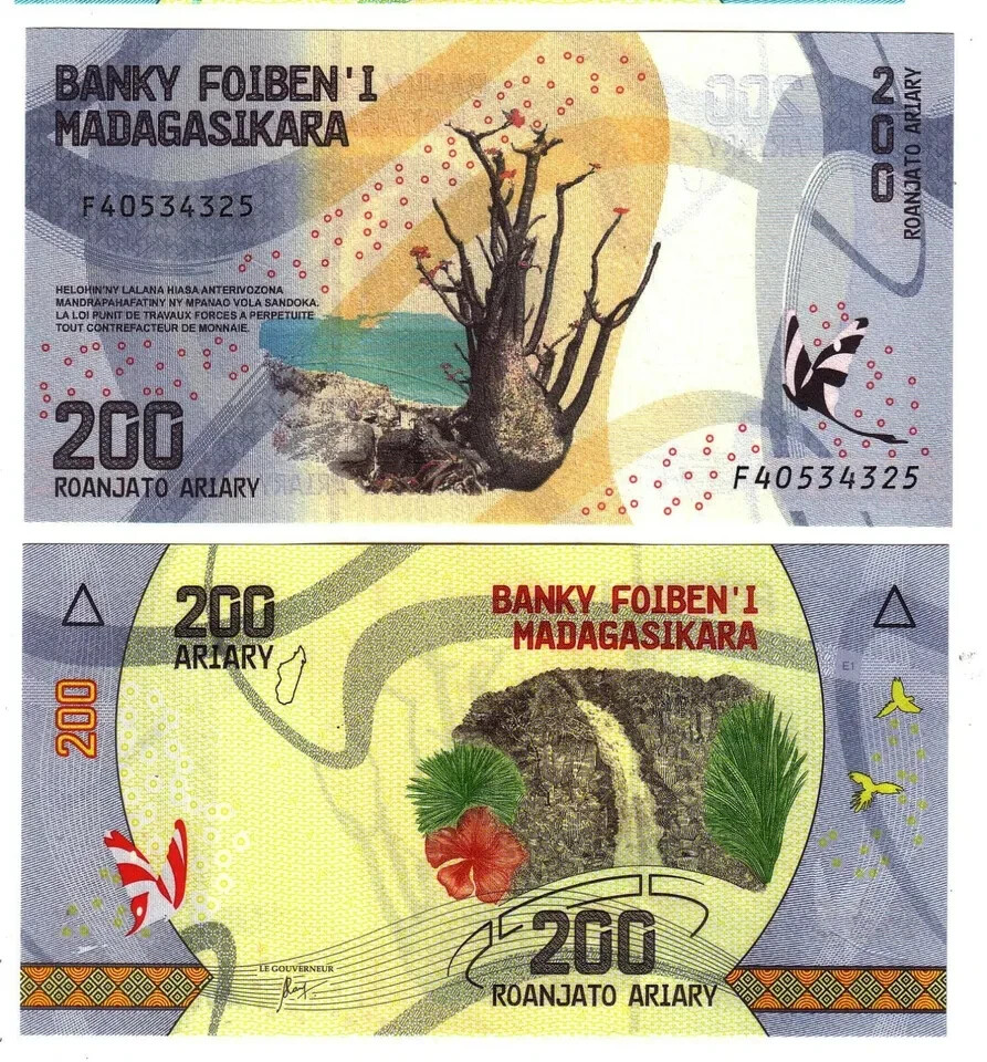 MADAGASCAR - 2017 200 Ariary UNC