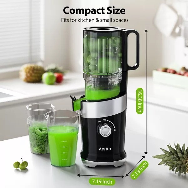 Ecoself Aeitto 4.9" Extra Large Feed Chute Juicer Machines