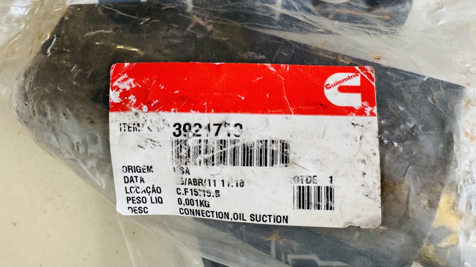 Cummins 3921719 Oil Suction Pick Up Connection