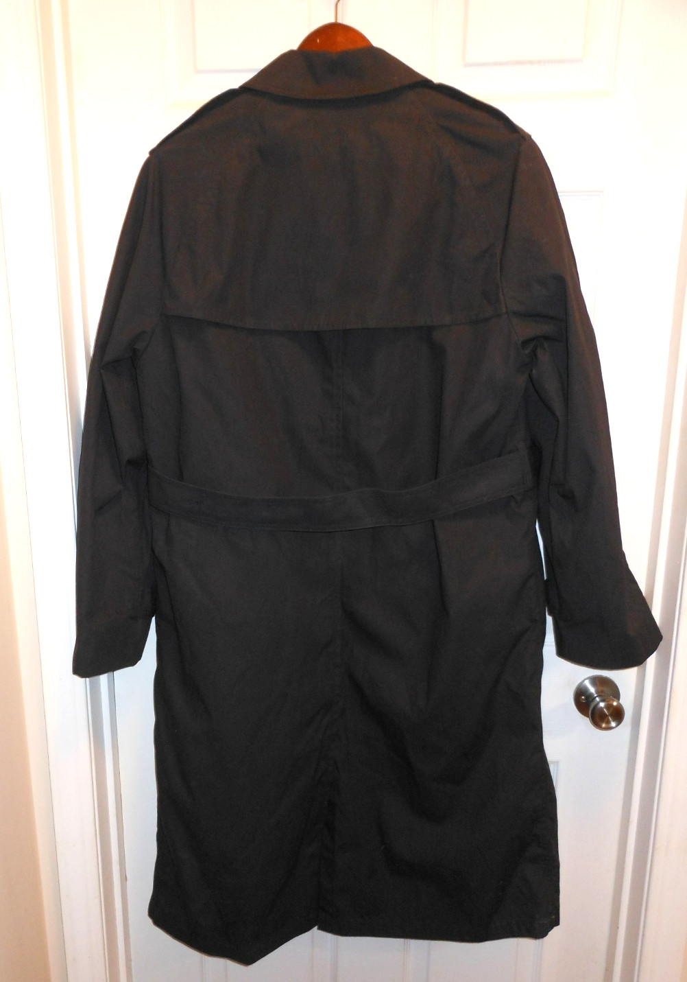U.S Navy Military Uniform Men's All Weather Trench Coat Black w/Liner 38 Reg NEW