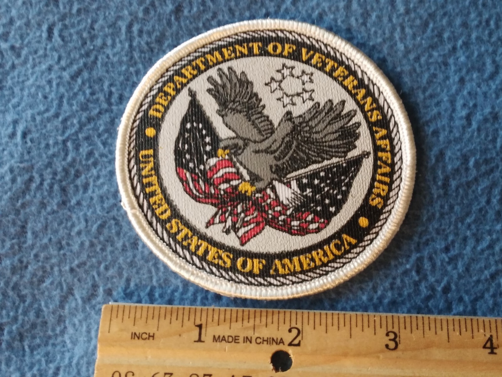 U.S. MILITARY DEPARTMENT OF VETERANS AFFAIRS UNITED STATES OF AMERICA PATCH -NEW