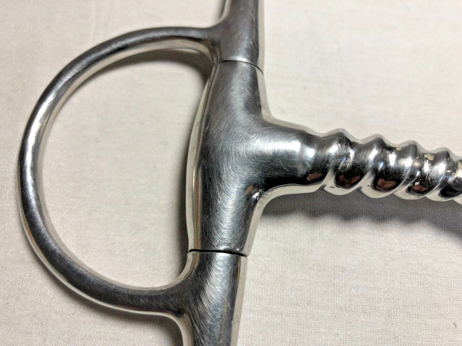 Full Cheek Snaffle Bit Pinchless Corkscrew Mouth ~ 5"