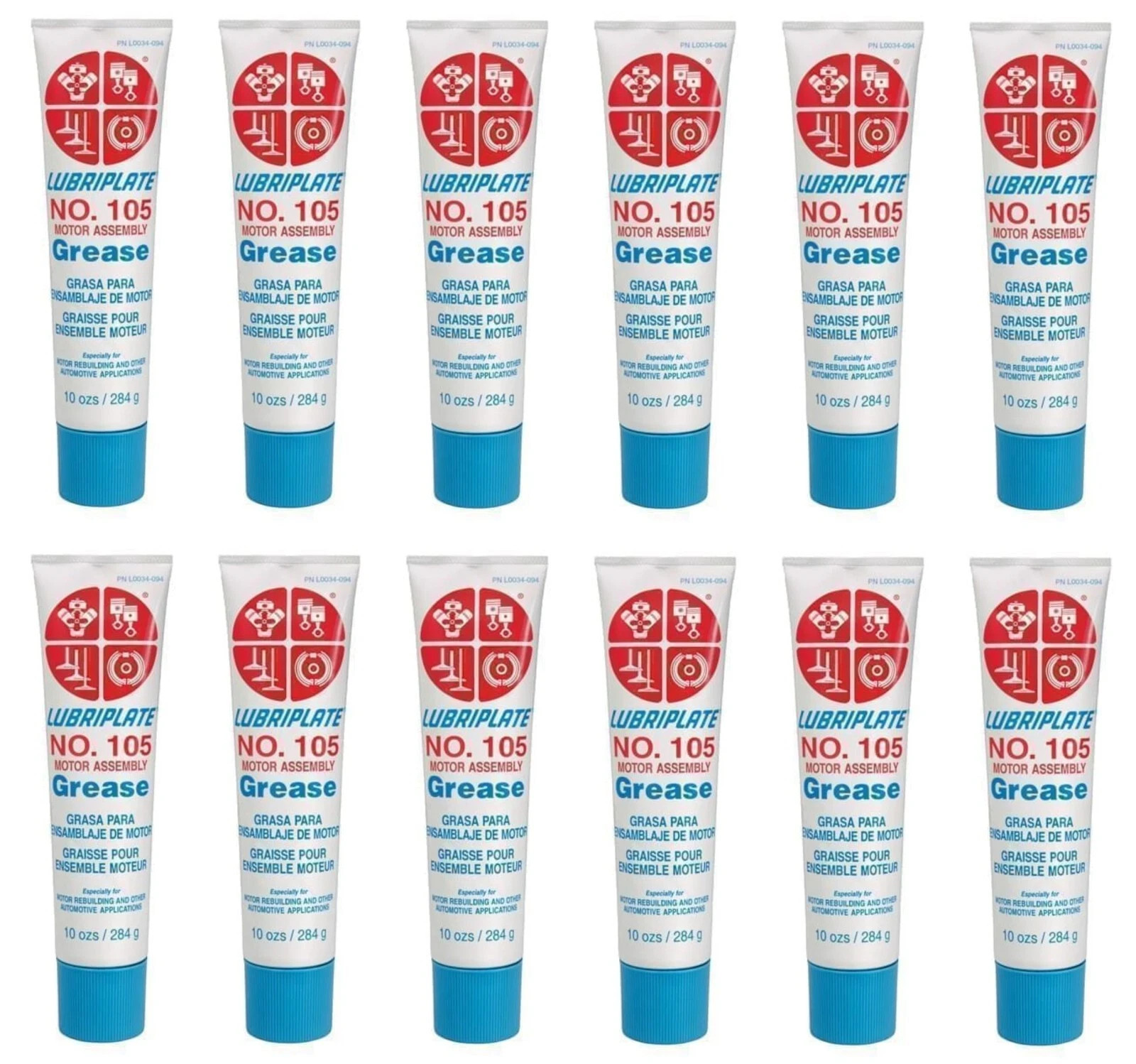 No. 105 Lubriplate L0034-094 Motor Assembly Grease Box of 12