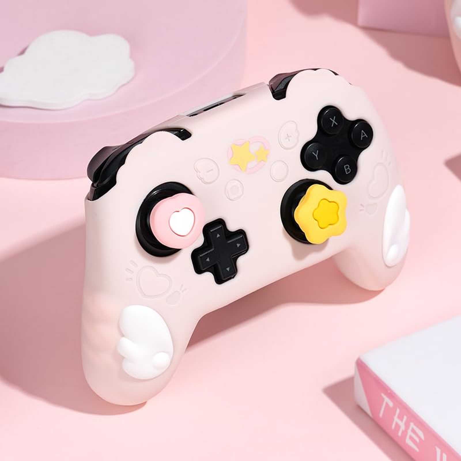GeekShare Case Cover & Thumb Grips for PS5/SwitchPRO Controller Skin Star Wing
