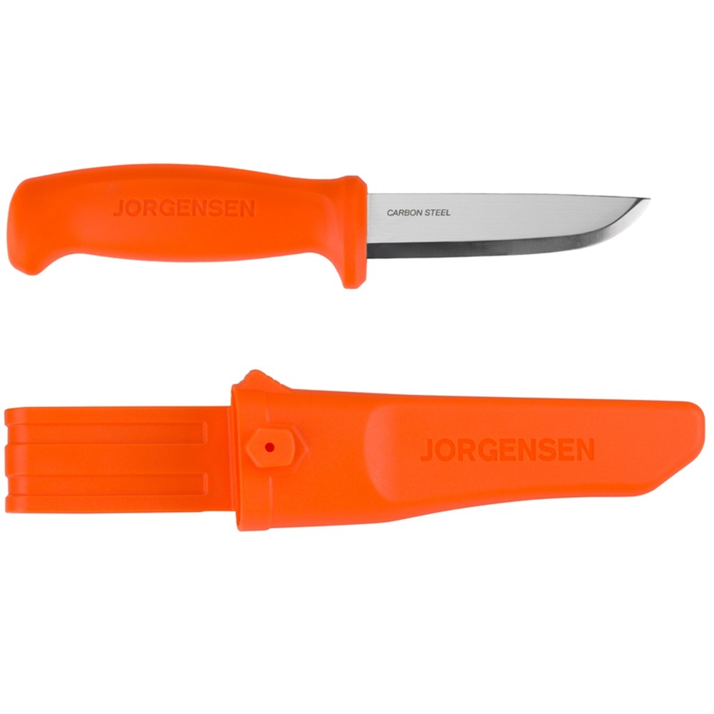 Jorgensen 8.25" Companion Fixed Blade Bushcraft Knife SK5 Carbon Steel Blade USA