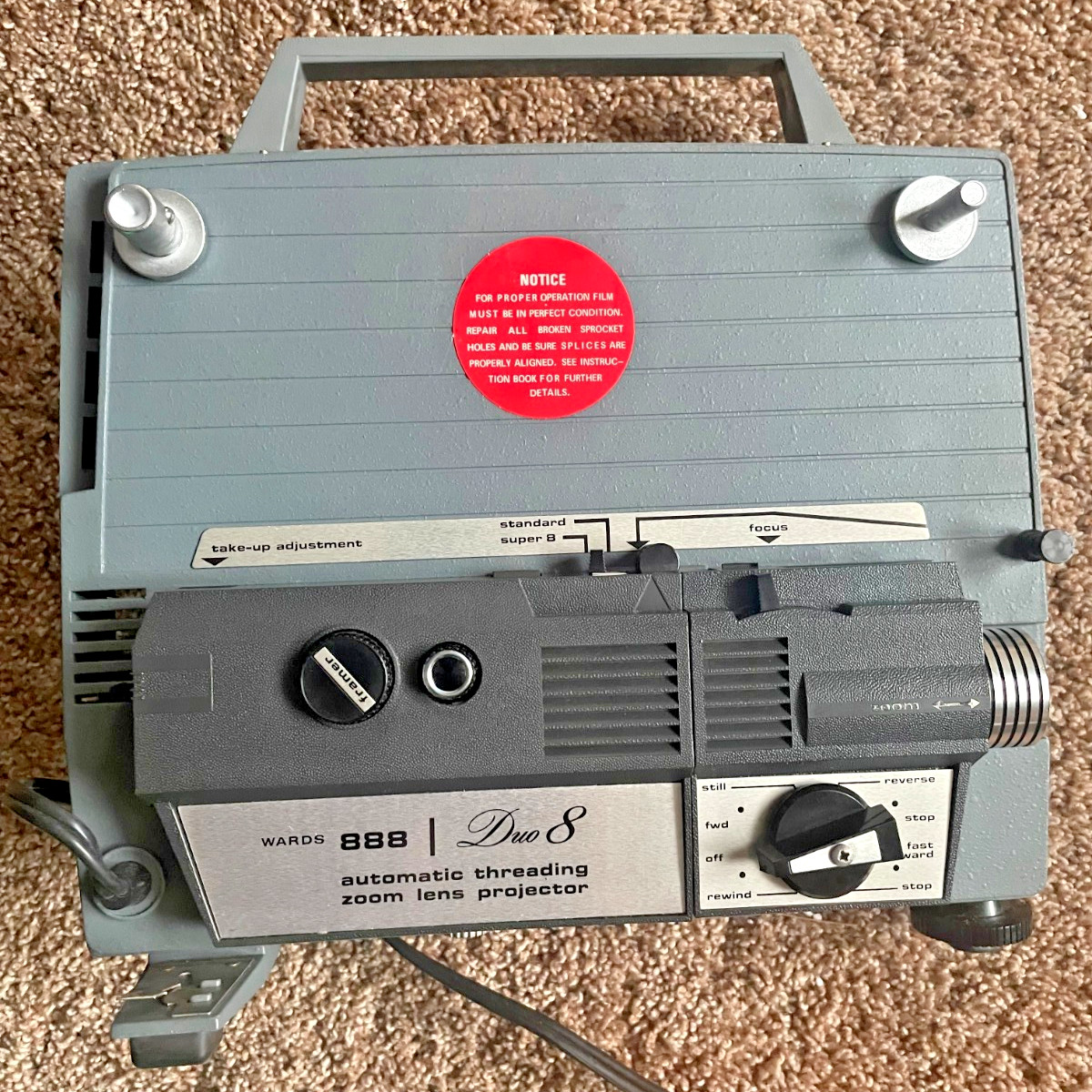 Vintage Portable MONTGOMERY 888 Duo 8 Projector User Manual