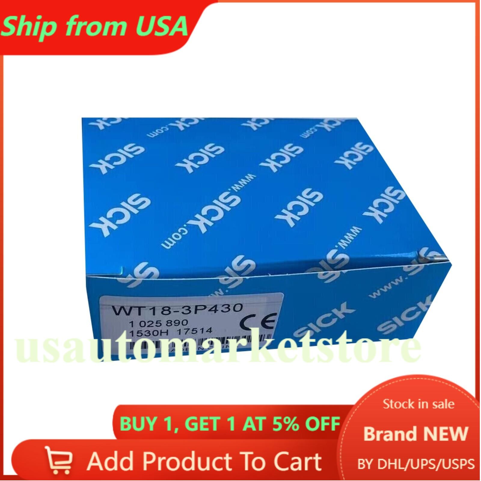 US FREE TAX  SICK WLL170-2P430 WLL1702P430 6029514 Photoelectric
