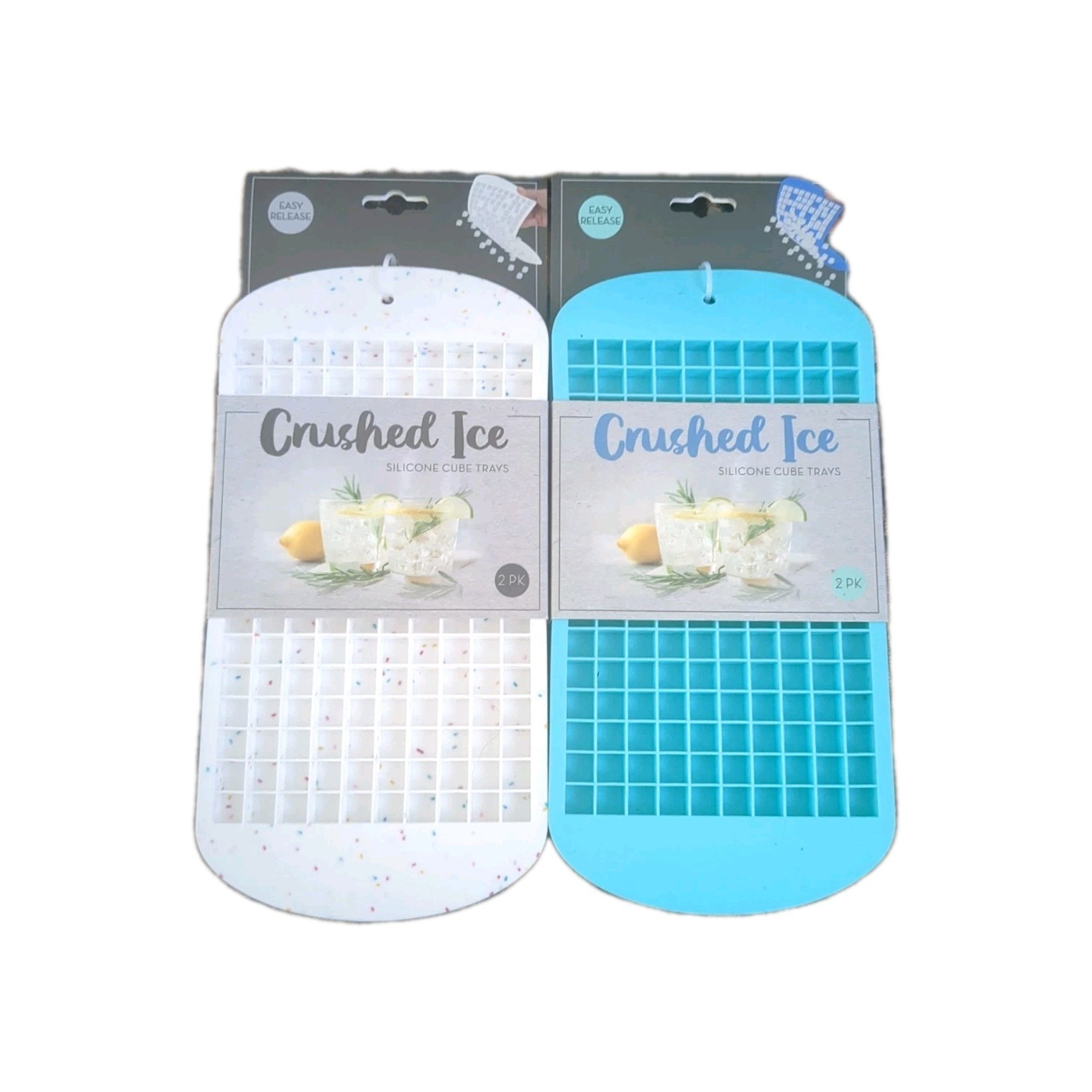 Evriholder ~  2 Set Of Two ~ Mini Ice Cube Trays  ~ Makes 160 Ice Cubes Each