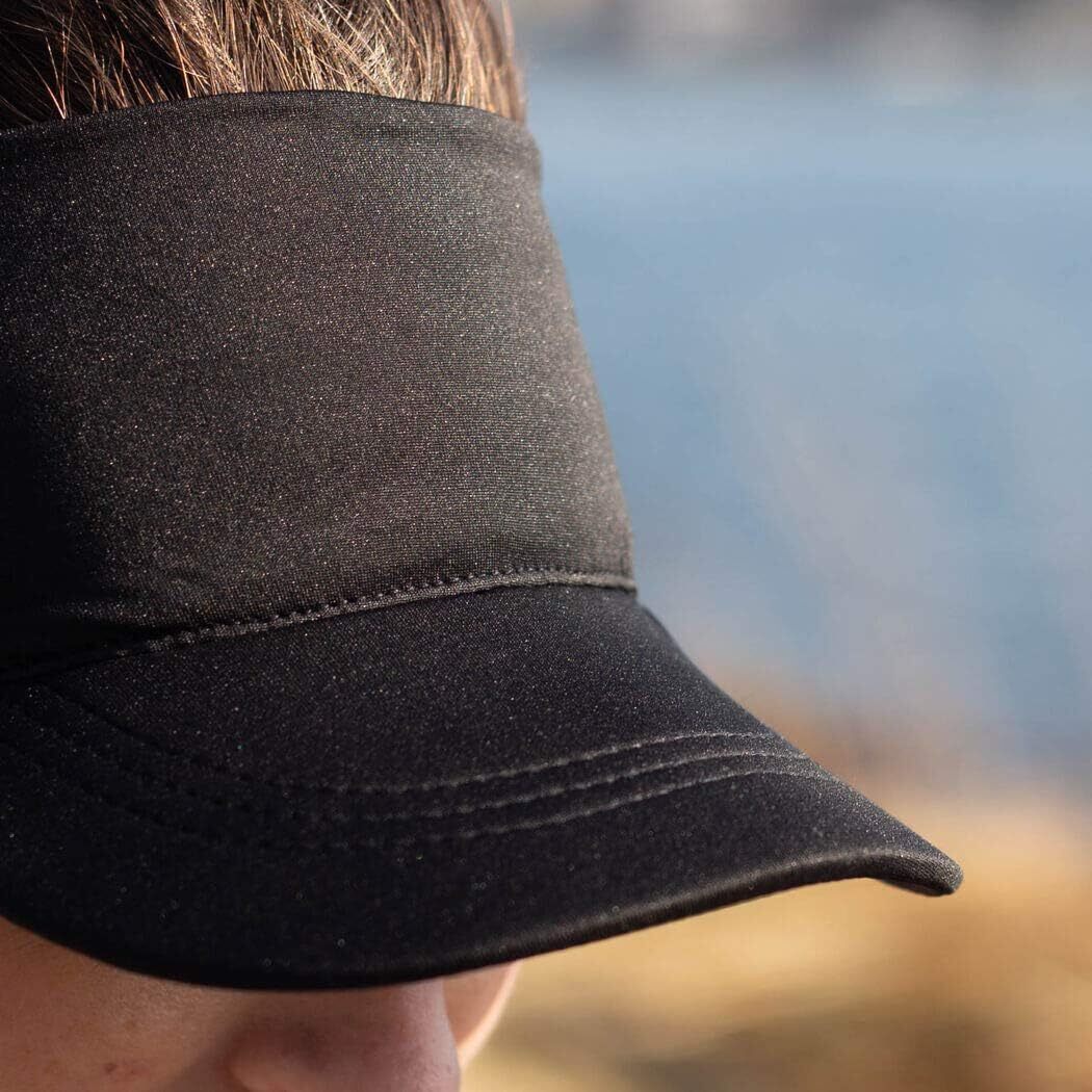 Gone For a Run Runners Lightweight Comfort Performance Visor One Size, Black