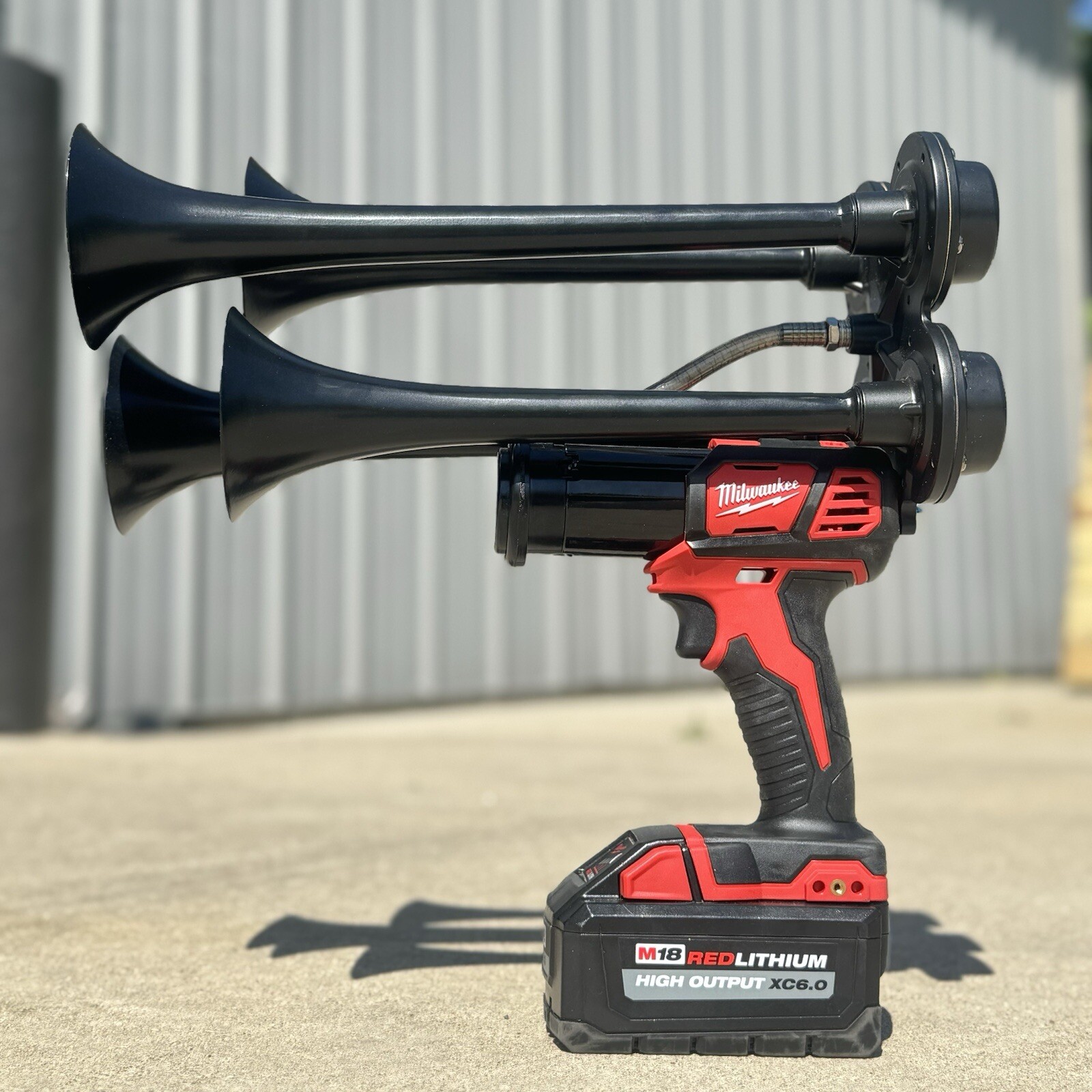 Milwaukee Impact Drill M18 Train Horn + Wireless Remote Control