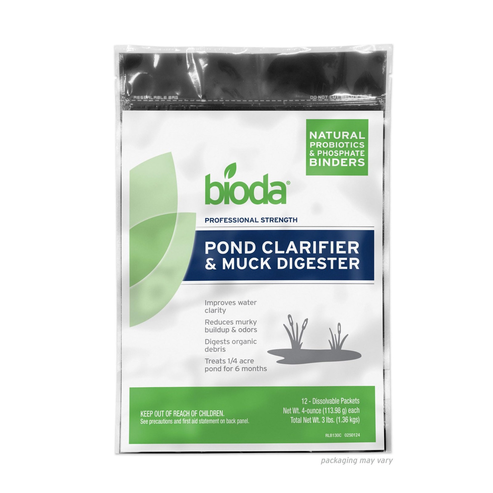 Bioda Pond Clarifier & Muck Cleaner - Cleans 1/4 Acre Pond for 6 Months
