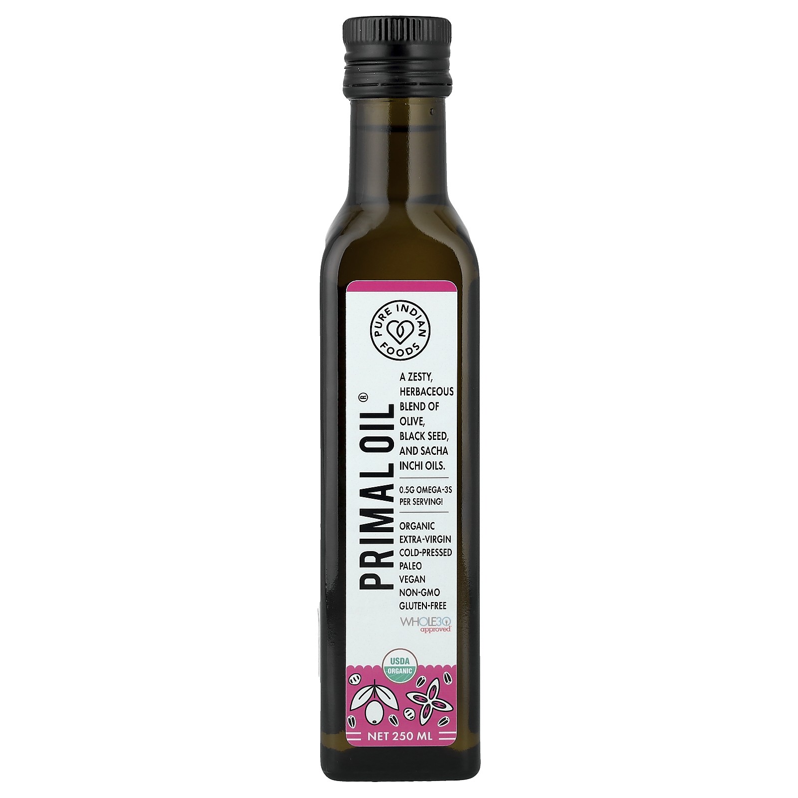 Organic Cold Pressed Extra-Virgin Primal Oil®, 250 ml