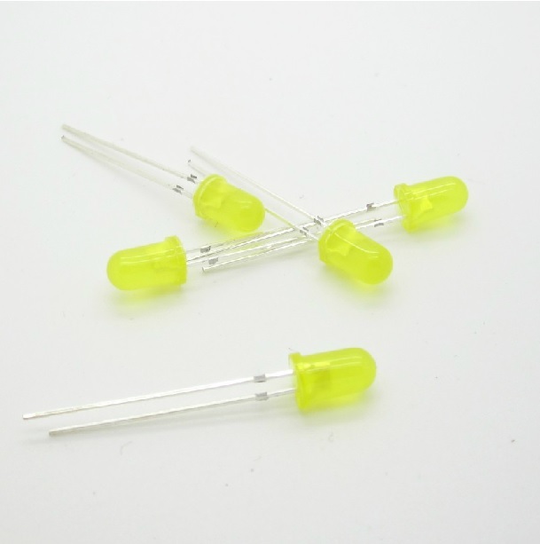 50Pcs LED F5 5MM YELLOW COLOR YELLOW LIGHT Super Bright Bulb Lamp S2