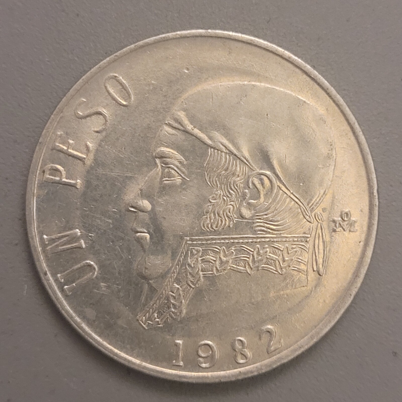 1982 Mo Mexico 1 Peso Coin - Copper-Nickel - Jose Maria Teclo Morelos y Pavon