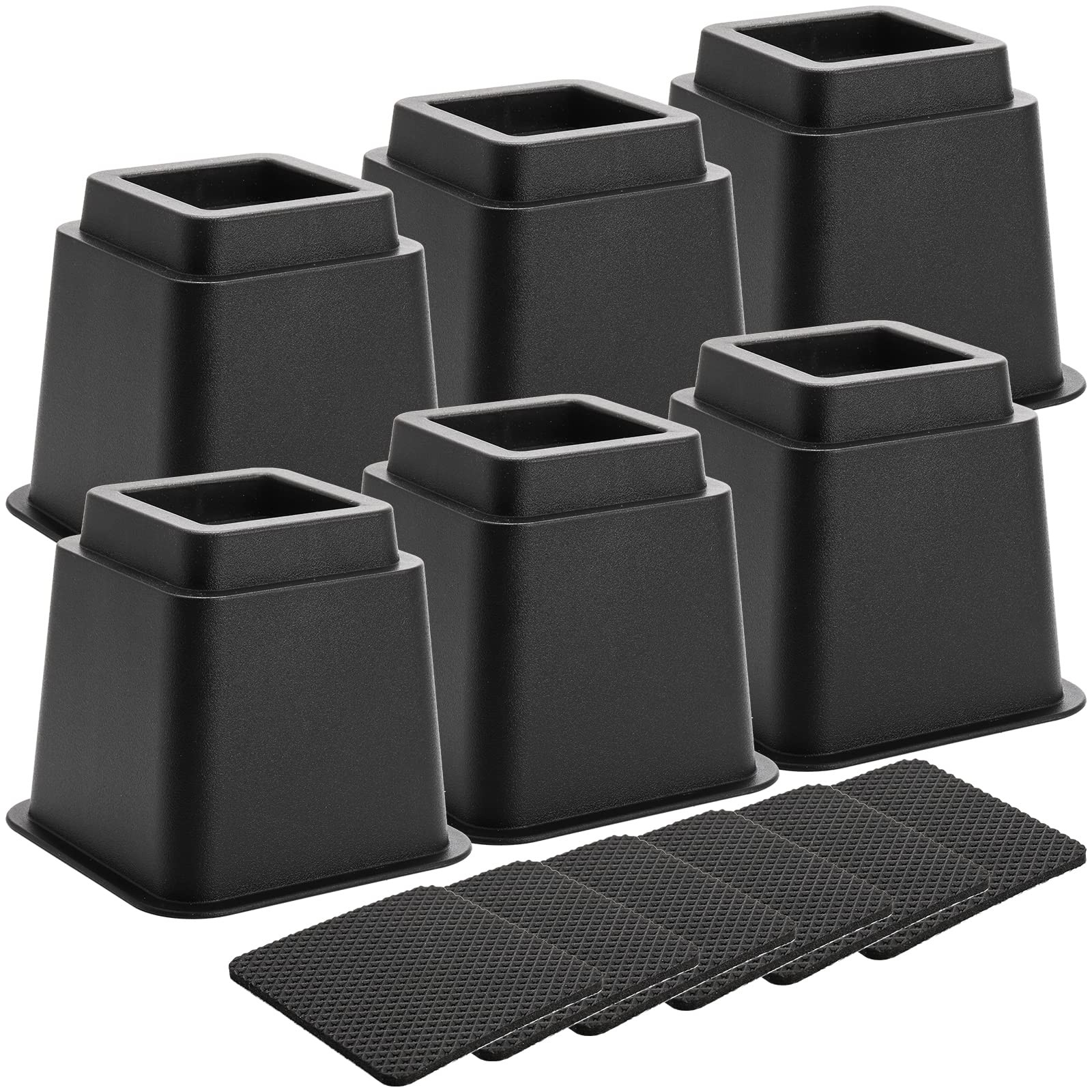 Okllen 6 Pack Bed Furniture Risers, 5 Inch Heavy Duty Couch Lifts with Anti-Slip