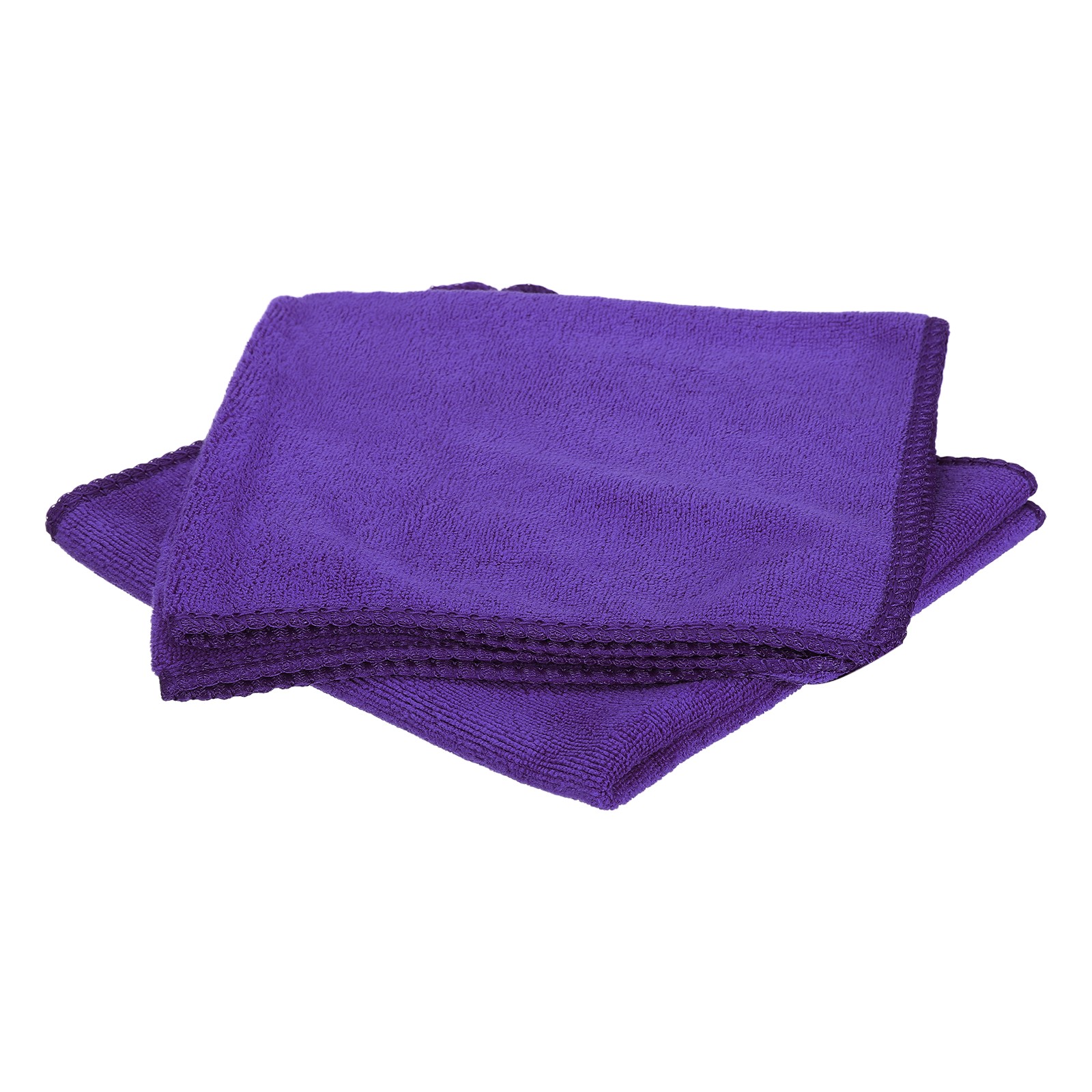 2pcs 16" x 16" Microfiber Cleaning Cloth Absorbent Purple