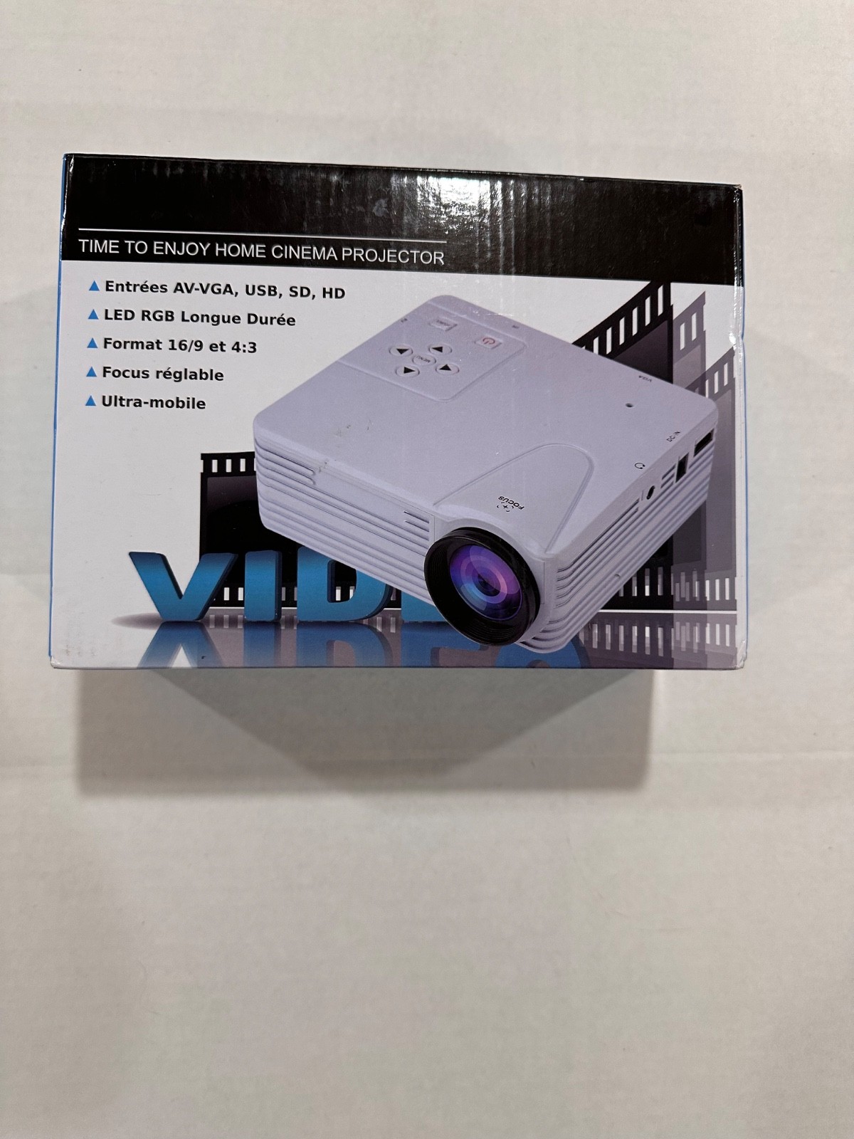 1080P Mini LED Projector Home Theater Cinema Player HD Multimedia VGA USB AV