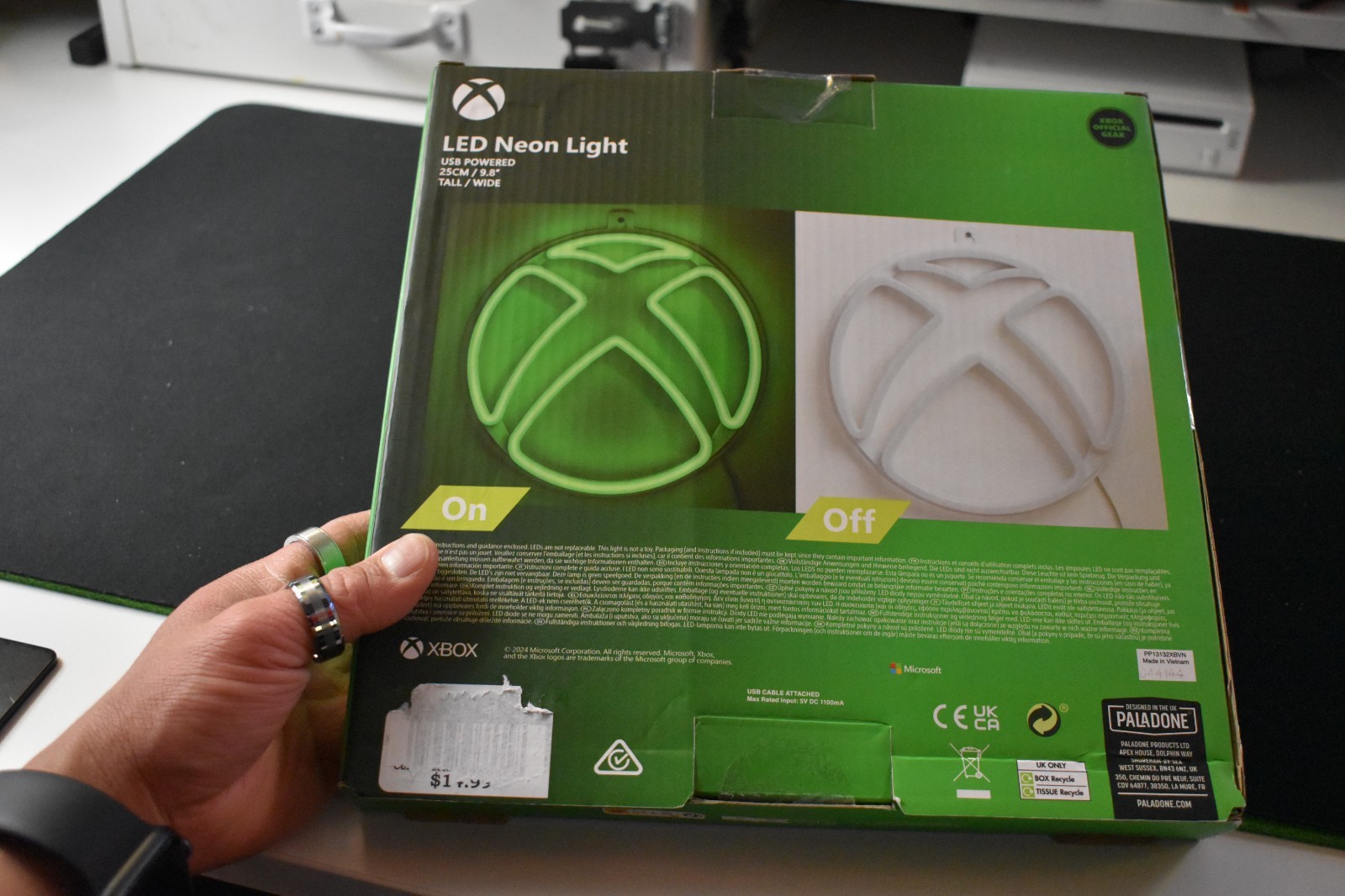 XBOX Wall Mountable LED Neon Gaming Room Light Featuring XBOX logo