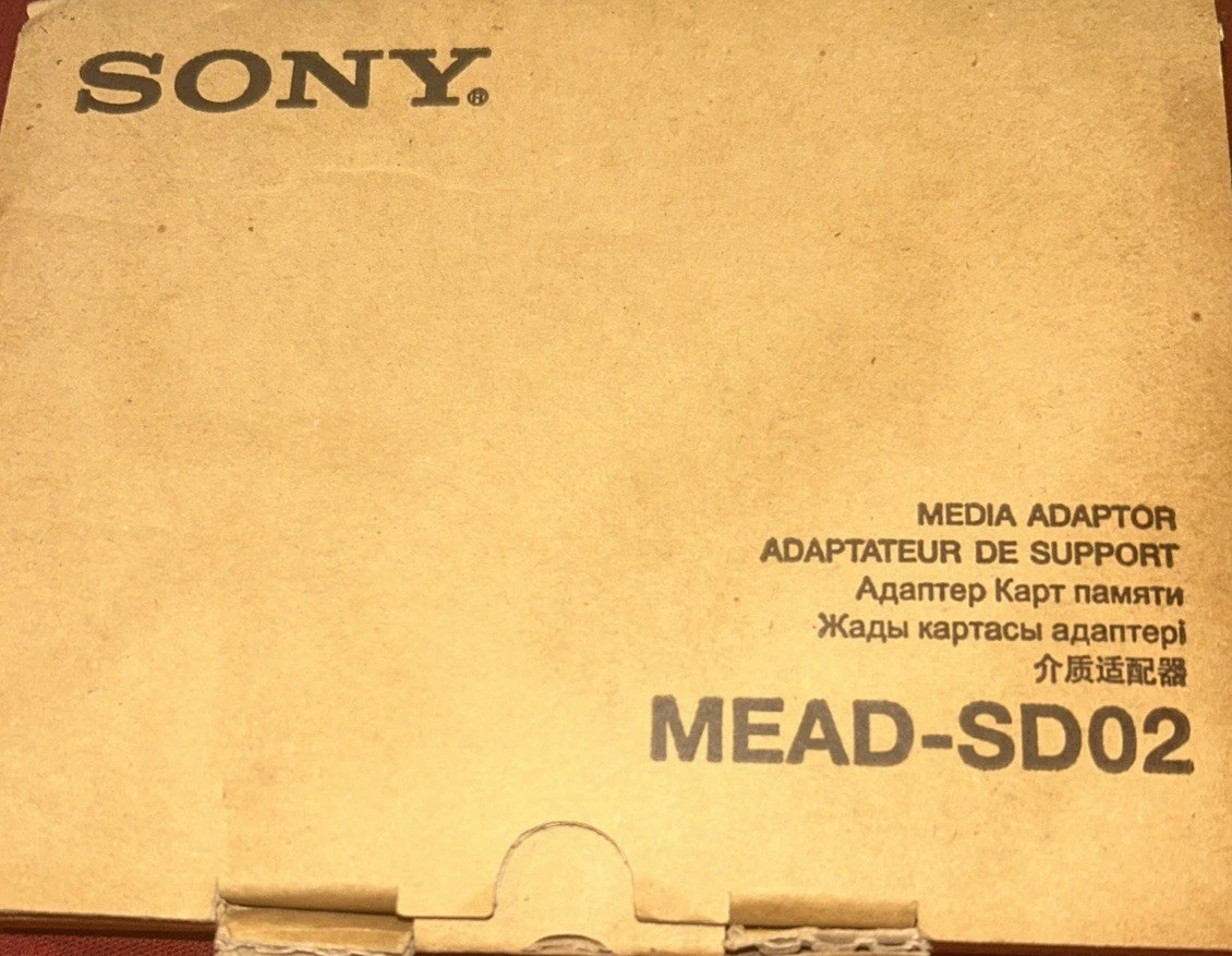 Sony MEAD-SD02 SD Card Adapter ExpressCard XDCAM EX EX1 EX3 PMW-200