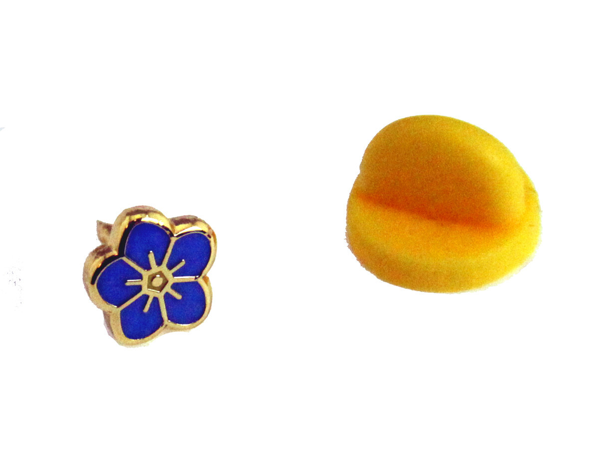 6030825 20-Pack Masonic Forget Me Not Lapel Pin Small Mason Pin Blue Flower