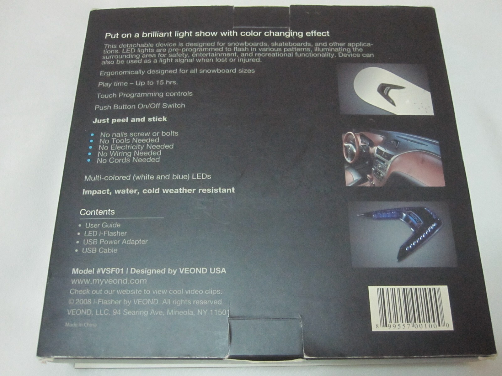 i-Flasher by Veond LED Lights | Rechargeable Snowboard LED