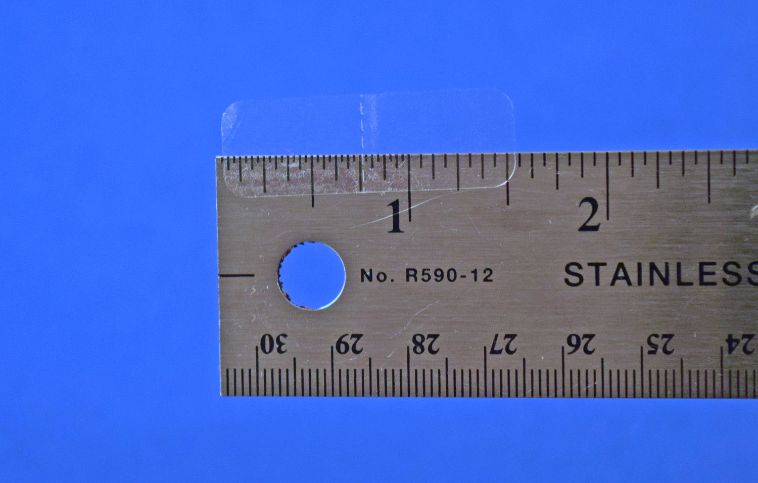 Clear Rectangular Labels 1.5" x .5" Extreme Stick Perforated 500 Roll #515CLRESP