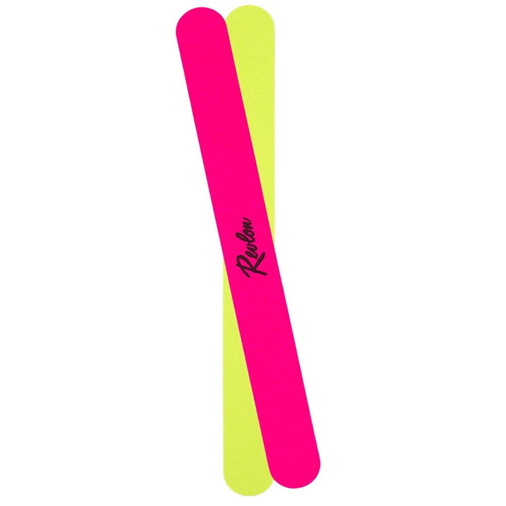 Revlon Emery Board Nail File Pink Yellow Double Sided Compact New Sealed