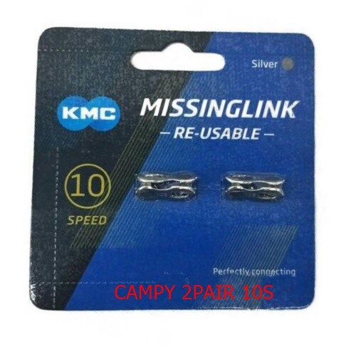 2pair * KMC RE-USABLE Missing link 10 10s speed F Campagnolo campy DD584DD