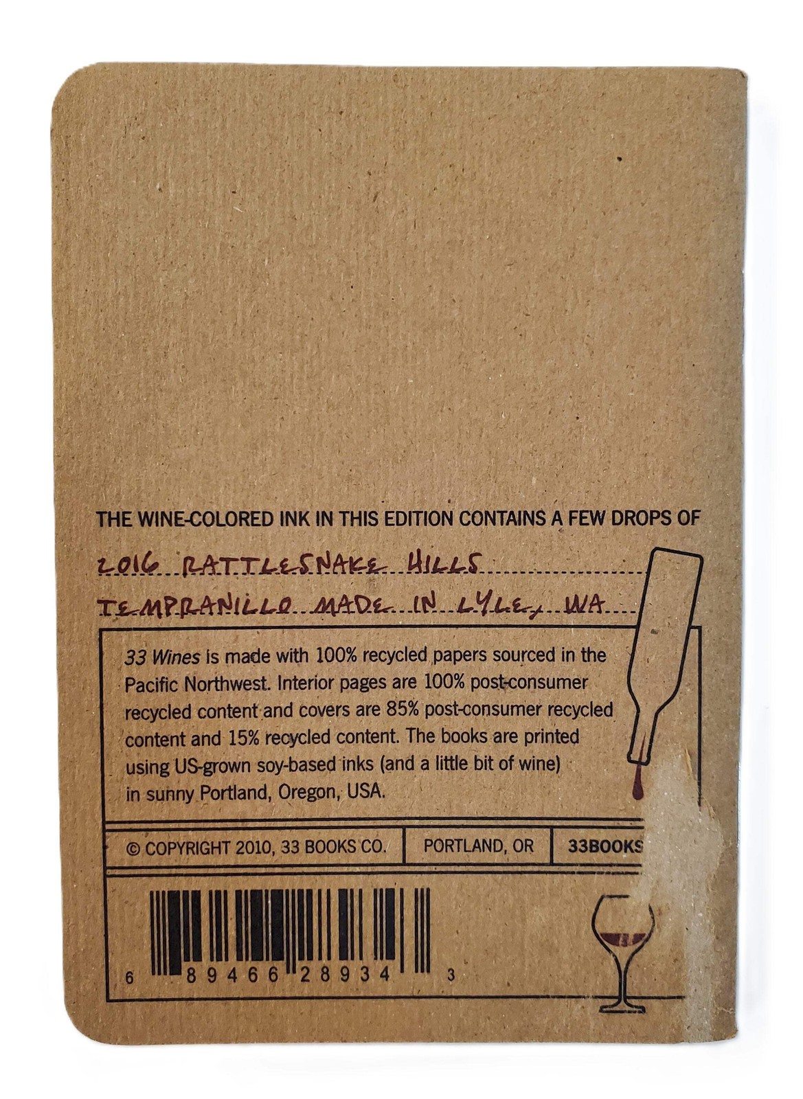33 Bottles Wine Tasting Journal - Red