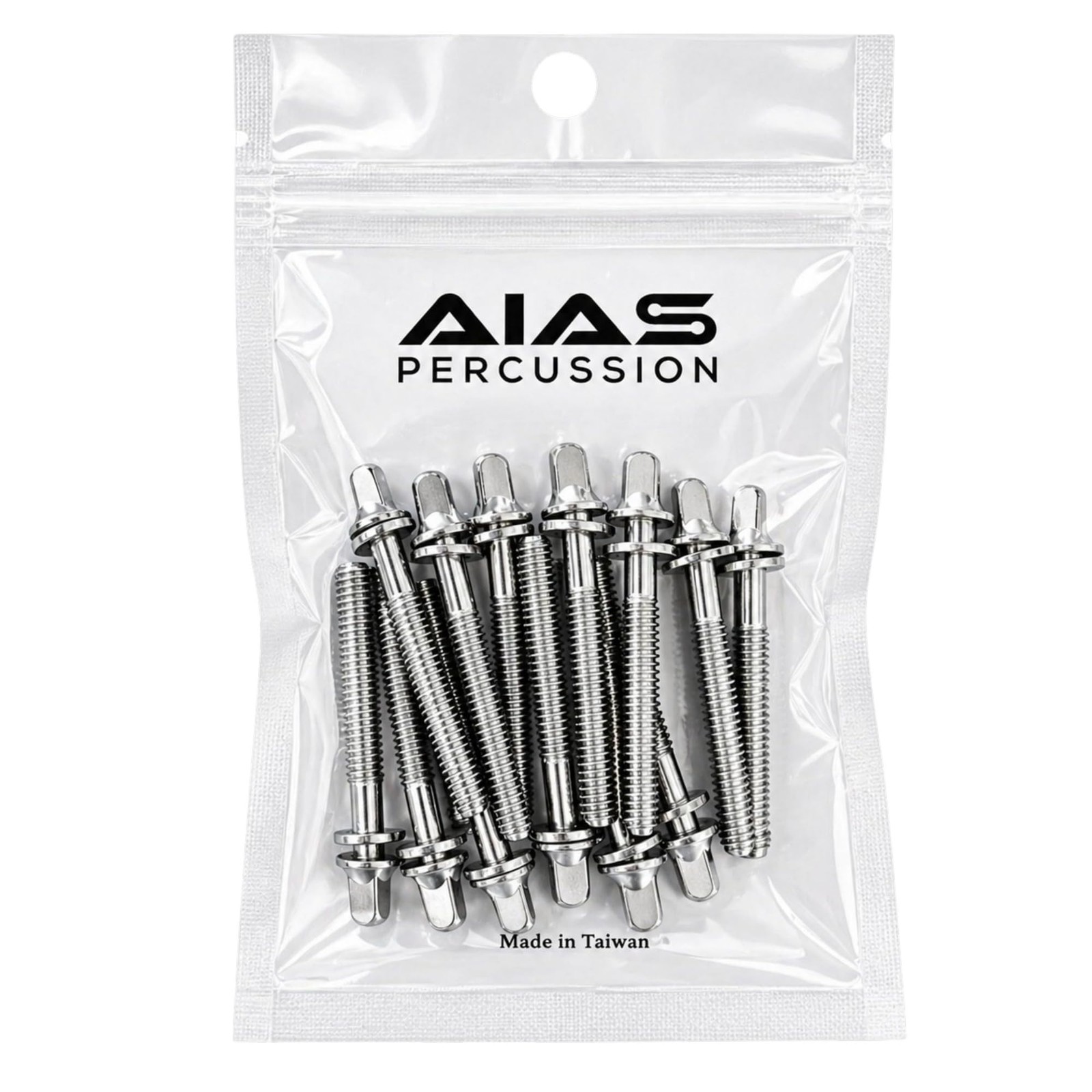3 Inch 75mm Chrome Plated Drum Tension Rods Washers Tuning Screws 12 PCS