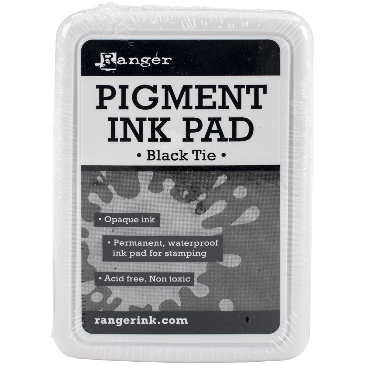Ranger Pigment Ink Pad-Black Tie
