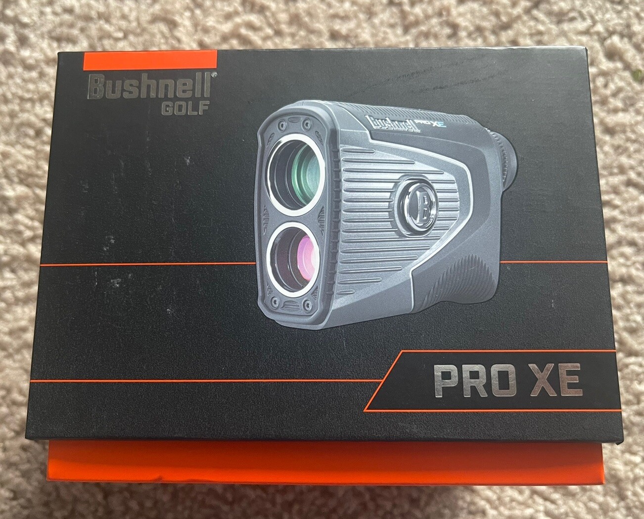 Bushnell Pro XE Golf Laser Rangefinder - Black/Silver (201950) - GREAT CONDITION