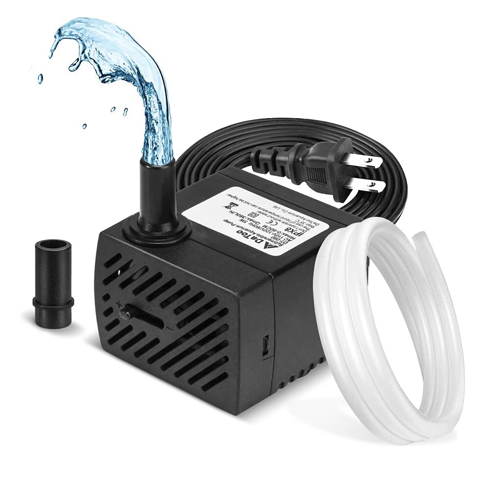 95 GPH Mini Submersible Pump Small Fountain Pump for Aquariums Fish Tanks