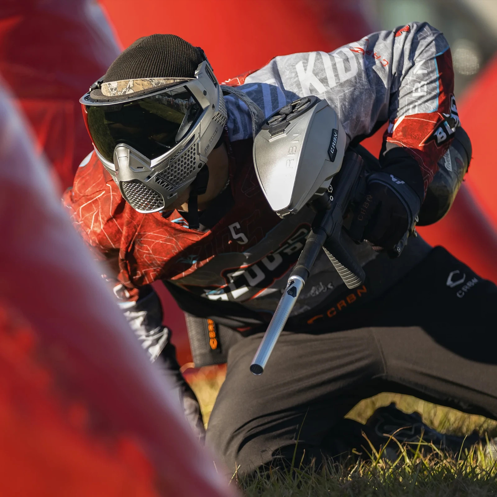 NEW CRBN ZERO PRO GRX Paintball - Airsoft Goggle - Less Coverage - ELMT SILVER