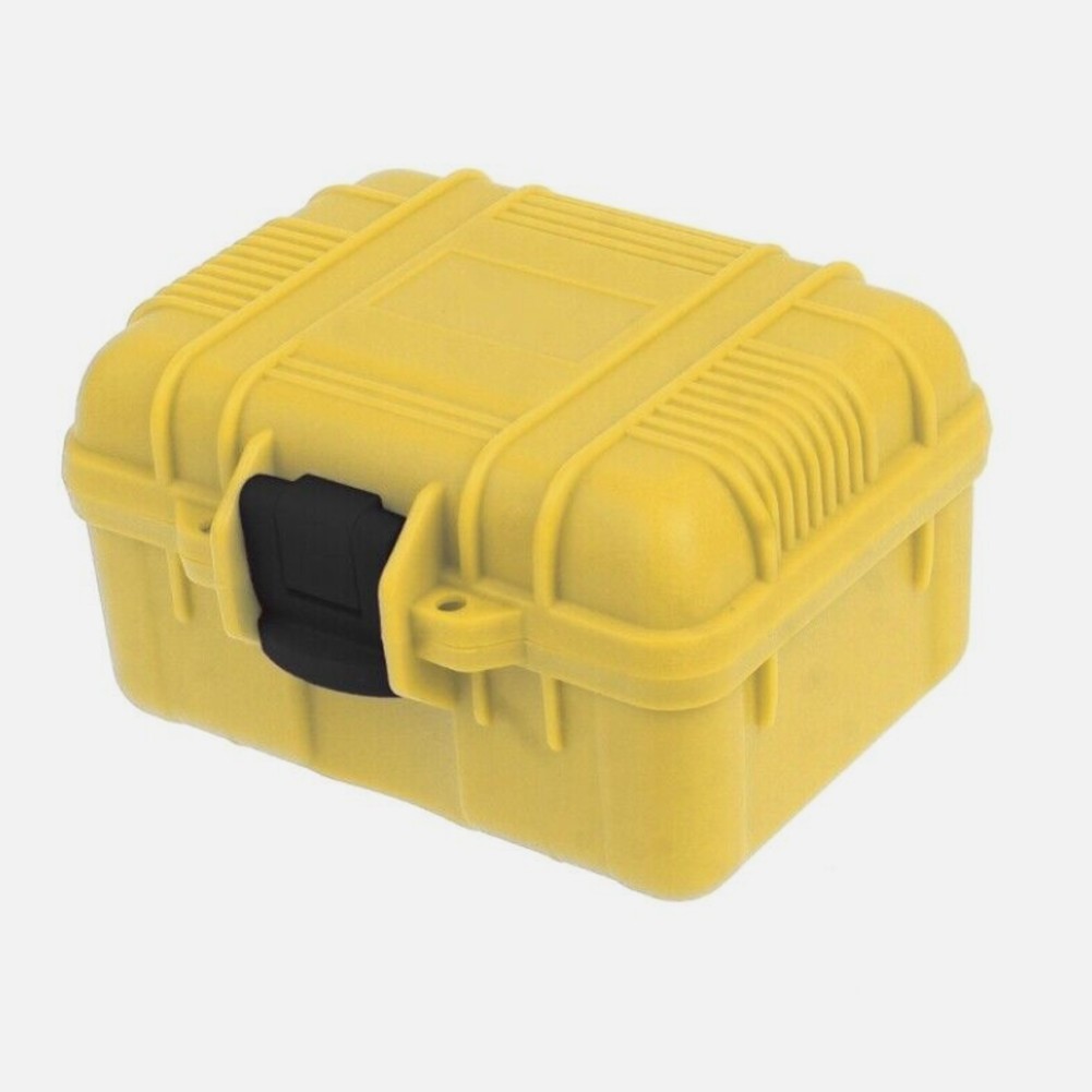 Yellow Portable Watch Storage Box Hard Shell Protective Case for Travel